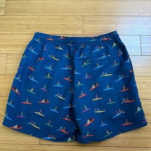 Uniqlo x JW Anderson Men’s Swim Shorts Blue Rowing Print Size M Summer